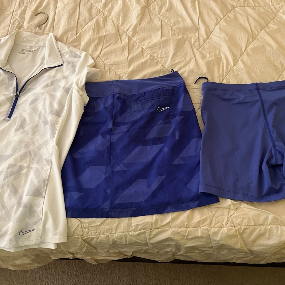 Nike Golf/Tennis Top and Matching Skort, Top is XL, Skort is L